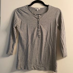 Adam Lippes Womens 3/4 Henley